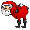 Rude Santa Claus animated emoticon