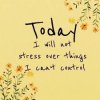 Image result for don't stress over what you cannot control