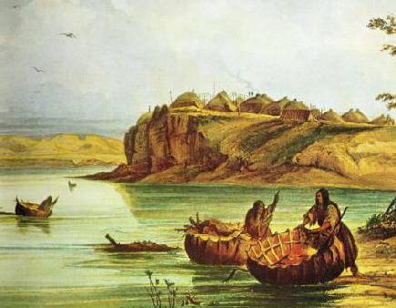 Mandan_Bull_Boats_and_Lodges-_George_Catlin.jpg