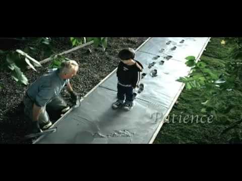 boy walks on wet cement.mp4 - YouTube