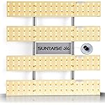 LED Grow Light SUNRAISE QB2000 3x3ft 4x4ft Dimmable LED Grow Lights with IR, High PPFD Upgraded Full Spectrum LED Growing Lamp with 648Pcs LEDs Commercial Grow Lights with Size 22.6x22.6
